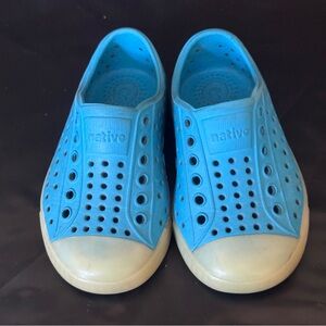 Native Shoes Baby Boy Blue Water Shoes Slip-On Perforated